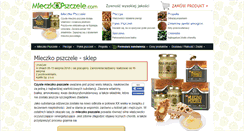Desktop Screenshot of mleczkopszczele.com