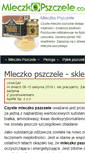 Mobile Screenshot of mleczkopszczele.com